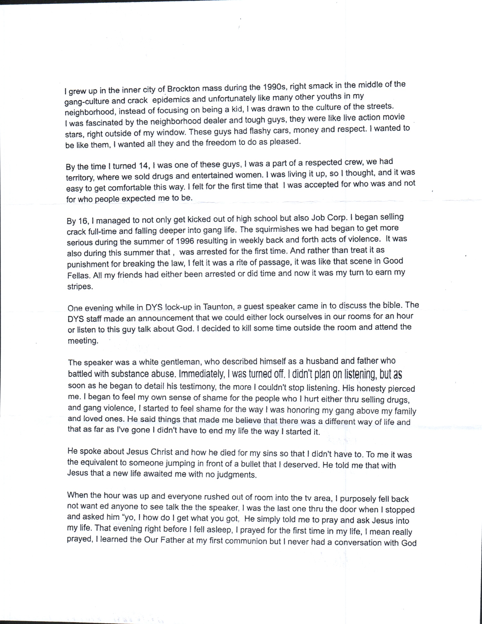 Testimony