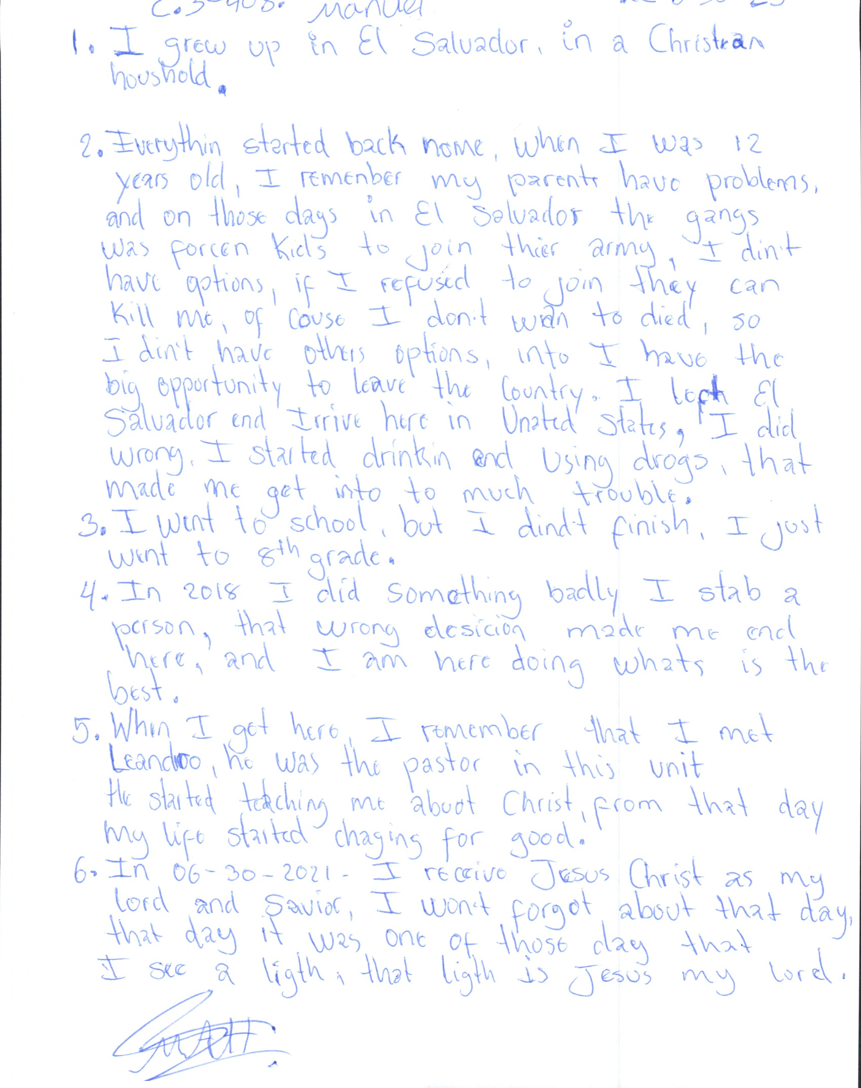 Testimony