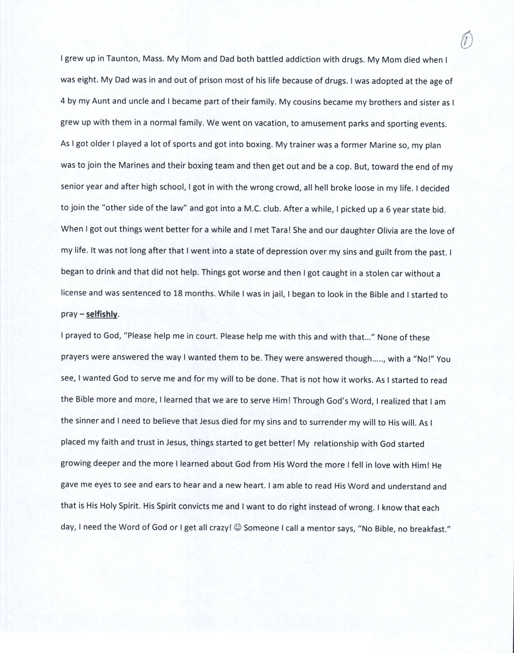 Testimony