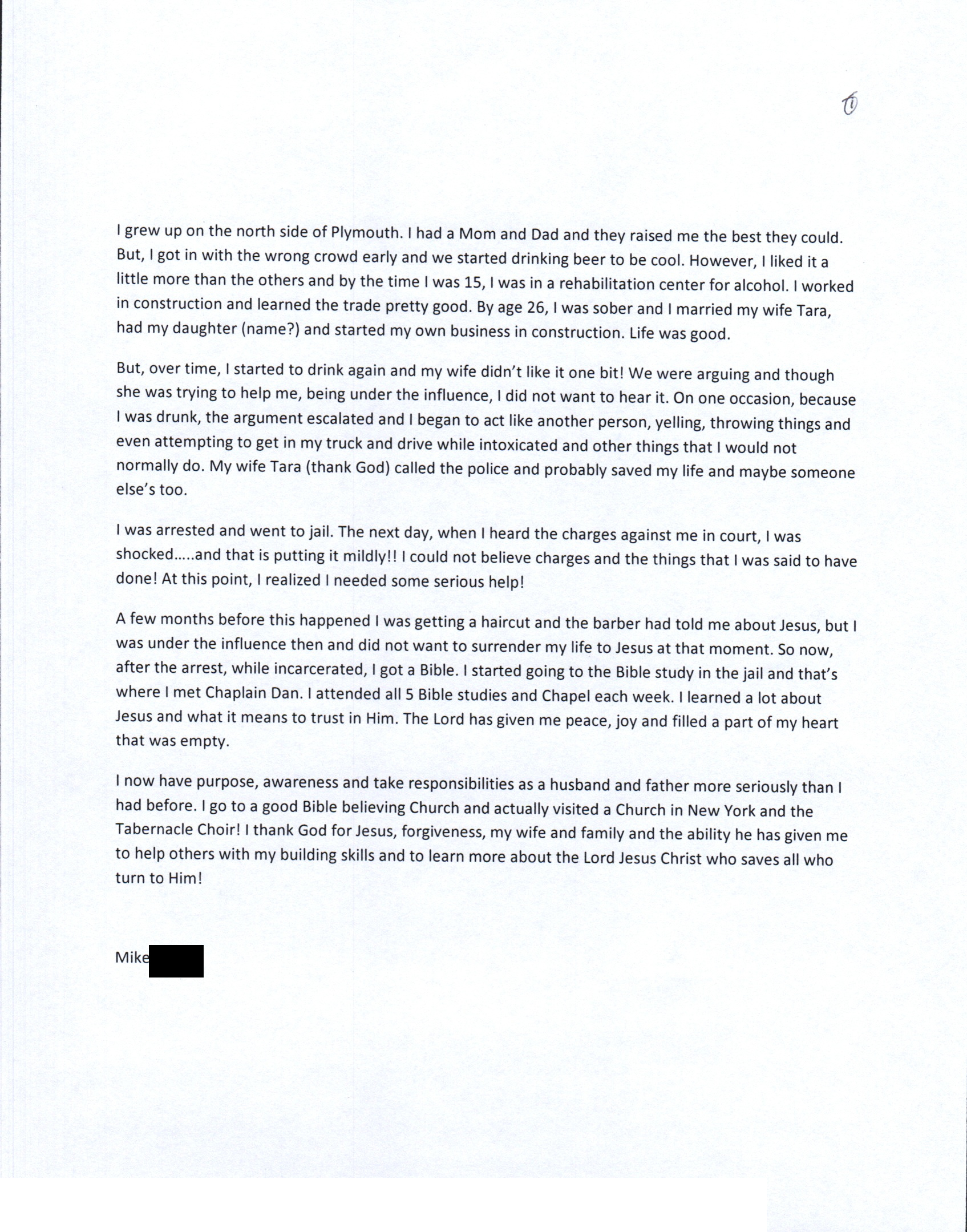 Testimony