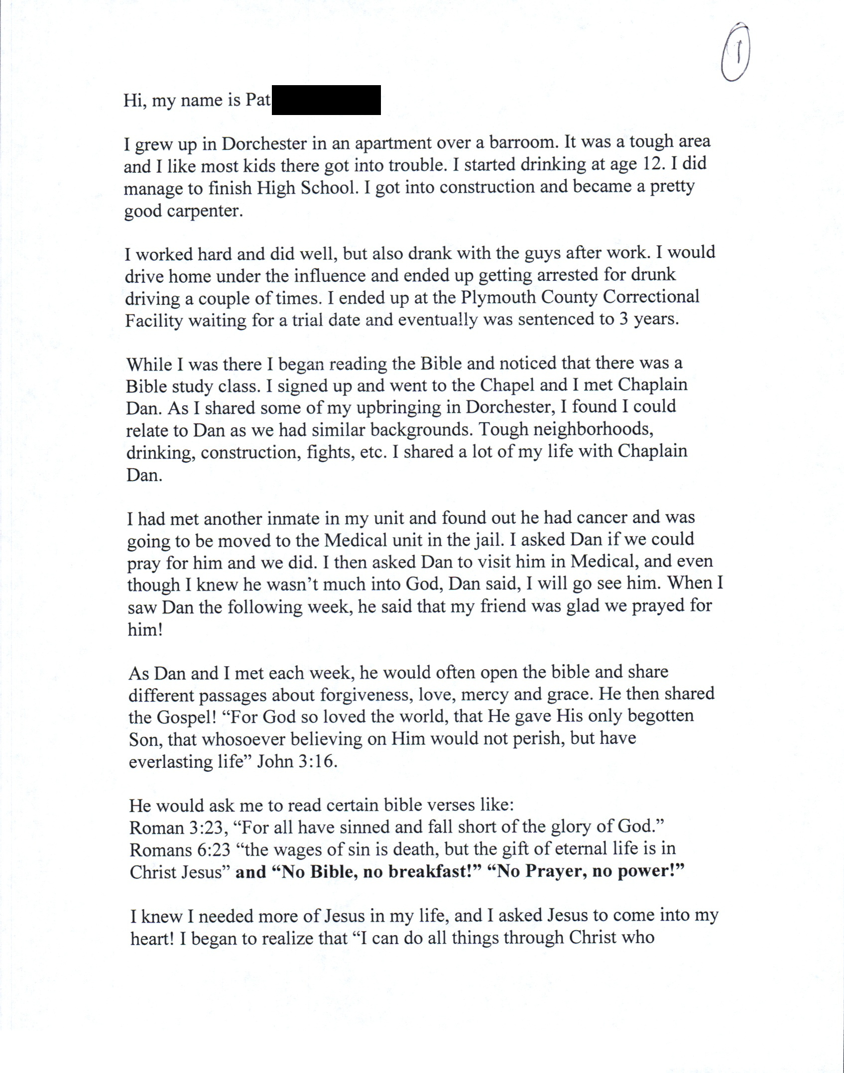 Testimony